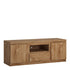 Fribo 2 door 1 drawer 136 cm wide TV cabinet in Oak